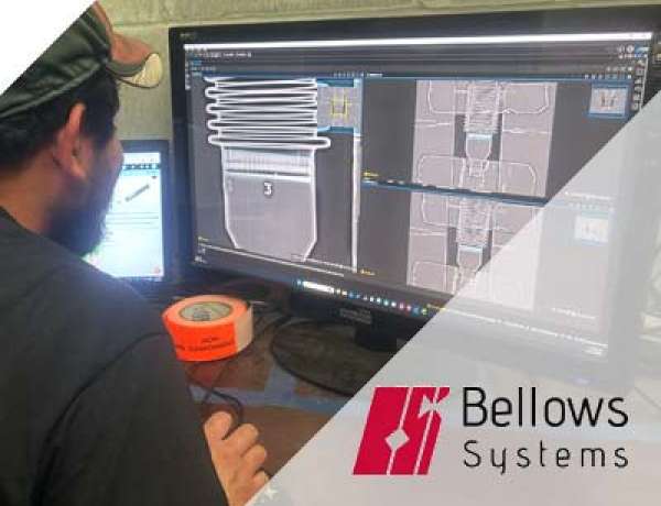 Digital X-ray inspection of bellows