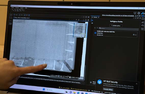 X-ray analysis of artworks using software